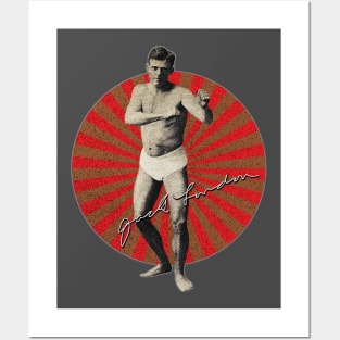 Jack London  - Boxing Pose Retro Posters and Art